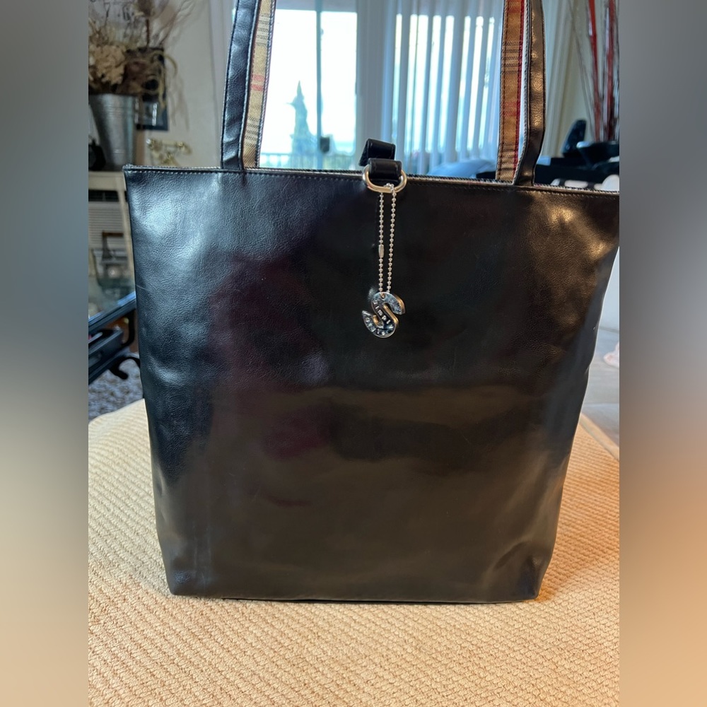 Simply Style Black Leather Tote Purse